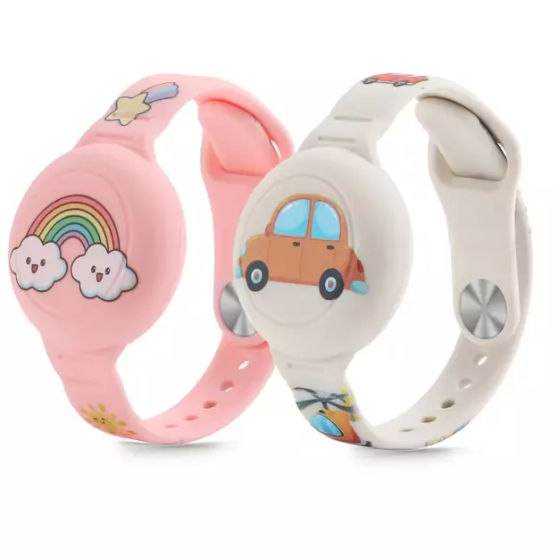 Tech-Protect Smooth 2-pack Case for Apple AirTag 1/2 for Kids - Multicolor