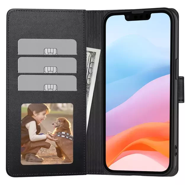 Tech-Protect Wallet Case for Motorola Moto G86 5G - Black 1