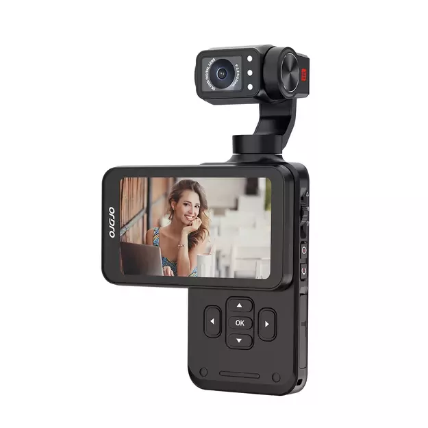 Ordro Pocket M5 3-Axis Gimbal Camera, 5K, for Vlogging and YouTube – Black 3