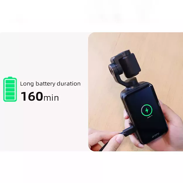 Ordro Pocket M5 3-Axis Gimbal Camera, 5K, for Vlogging and YouTube – Black 14