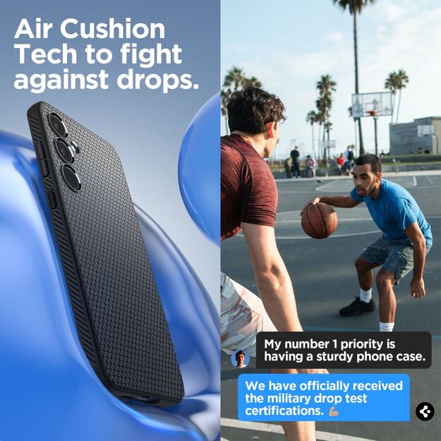 Spigen Liquid Air Case for Samsung Galaxy A55 5G - Matte Black 12