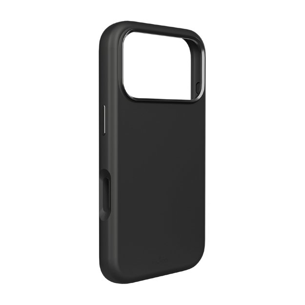 Pure Icon Mag Pro Liquid Silicone Case for iPhone 17 Pro, MagSafe Compatible, with Camera Protection and Aluminum Buttons - Black