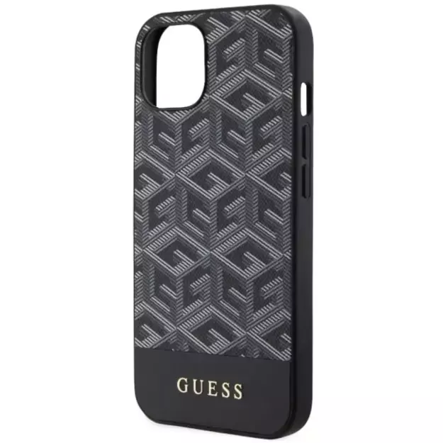 Guess GUHMP14SHGCFSEK iPhone 14 6.1&quot  black/black hardcase GCube Stripes MagSafe 12