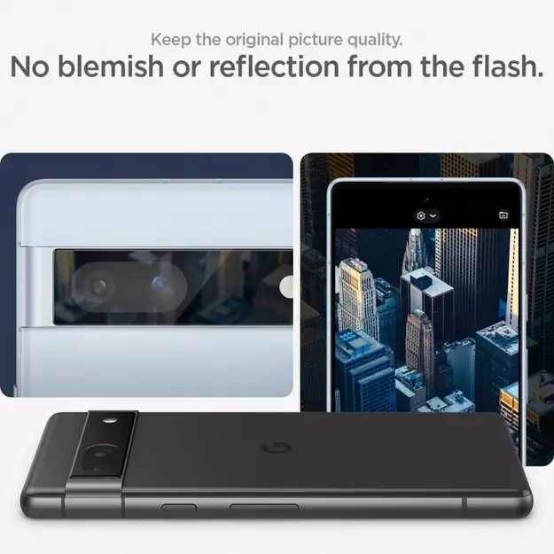 Spigen Glas.tR EZ Fit Optik Camera Protector for Google Pixel 7A - Black 2 pcs. 13