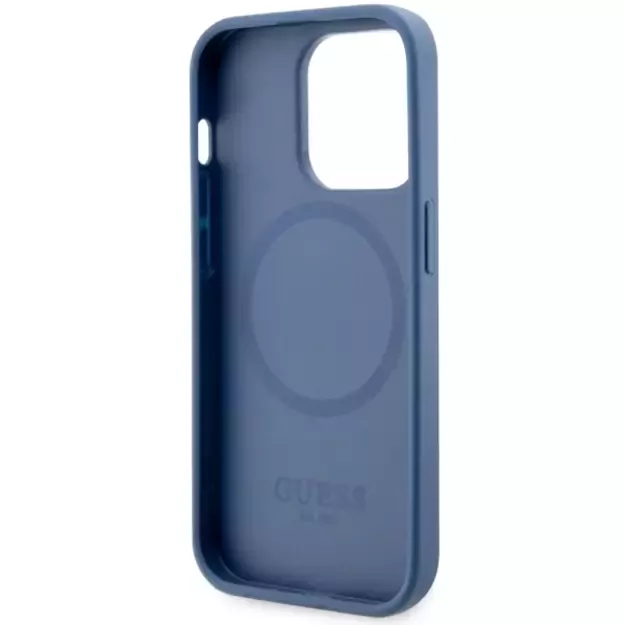 Guess GUHMP14LP4RPSB iPhone 14 Pro 6.1&quot  blue/blue hardcase 4G Printed Stripes MagSafe 13