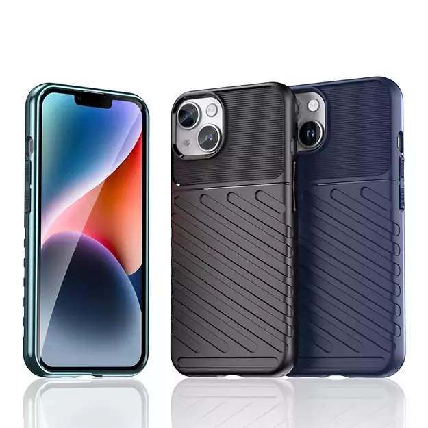 Armored iPhone 15 Plus Thunder Case - blue 5