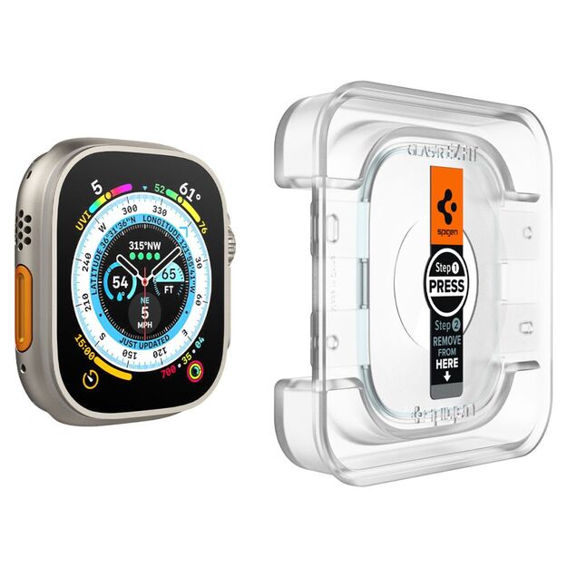 Spigen Glas.tR EZ Fit tempered glass for Apple Watch Ultra / Ultra 2 (49 mm) - 2 pcs. 2