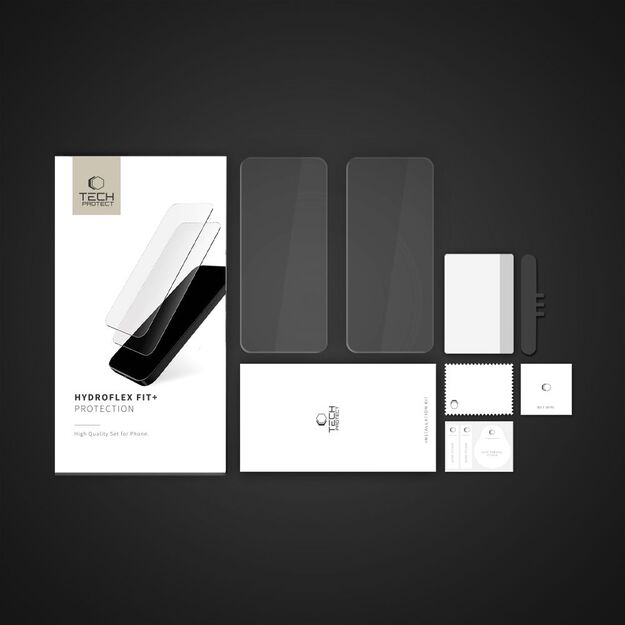 Tech-Protect Hydroflex Fit+2-Pack Hydrogel Film for Xiaomi Redmi Note 14 Pro 5G / 14 Pro+ 5G / Poco X7 5G - Transparent 3