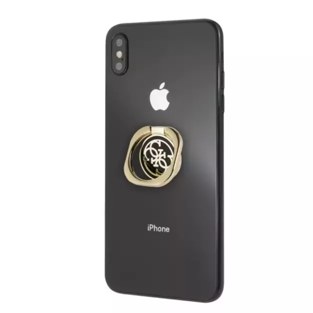 Guess Ring stand GURSEQGBK gold-black /gold &amp  black 4G