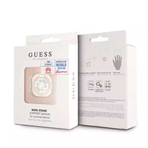 Guess Ring stand GURSEQGBK gold-black /gold &amp  black 4G 1
