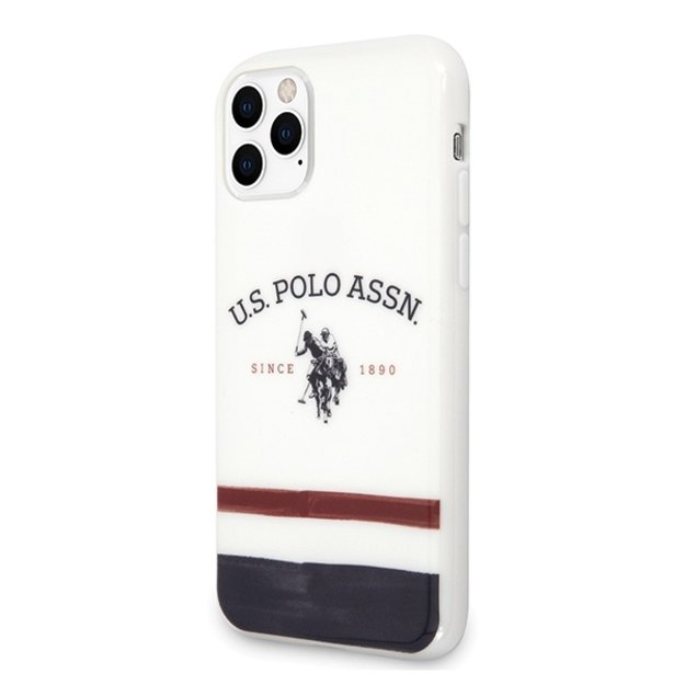 US Polo USHCN65PCSTRB iPhone 11 Pro Max biały/white Tricolor Pattern Collection 1