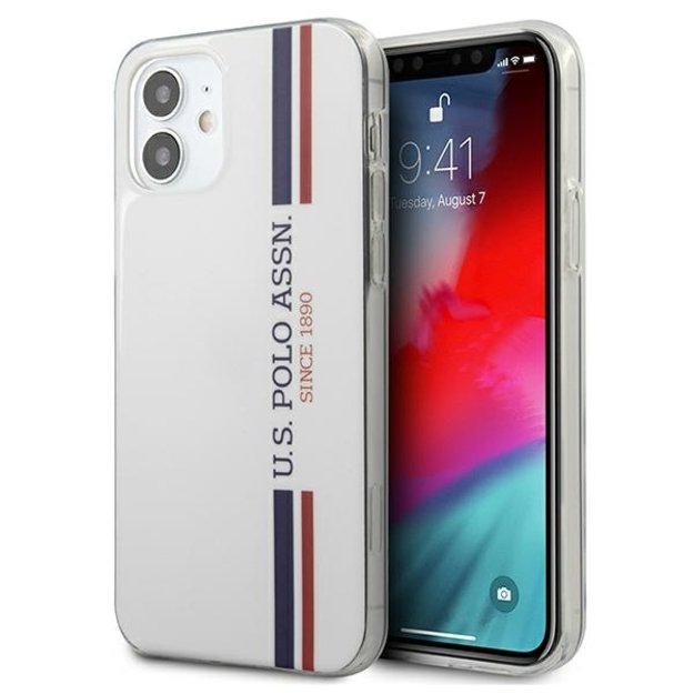 US Polo USHCP12SPCUSSWH iPhone 12 mini 5,4  biały/white Tricolor Collection