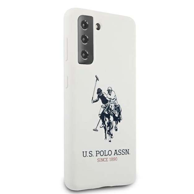 US Polo USHCS21MSLHRWH S21+ G996 biały/white Silicone Logo 3