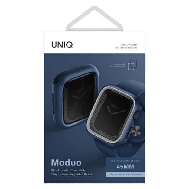 Uniq Moduo case for Apple Watch 4/5/6/7/8/SE/SE2 44/45mm - blue-gray 4