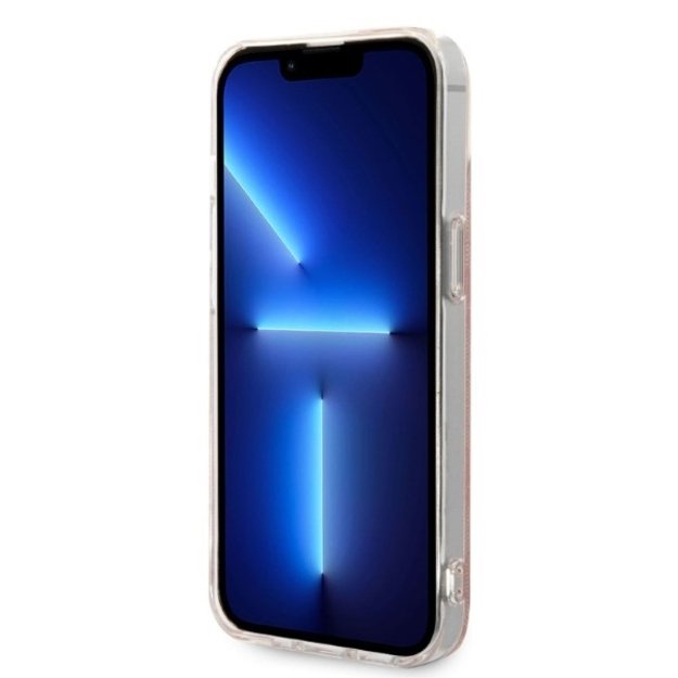 Set Guess GUBPP14SH4EACSP Case+ Charger iPhone 14 6.1  pink/pink hard case 4G Print MagSafe 4