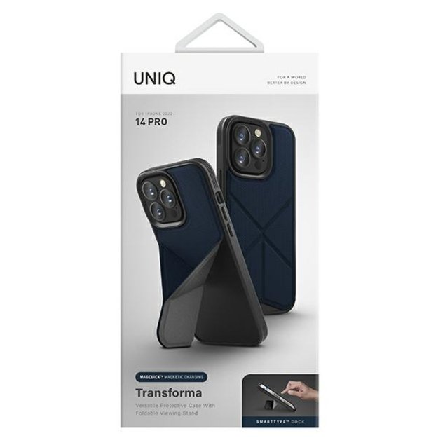 Uniq Transforma Magclick Charging case for iPhone 14 Pro - blue 13