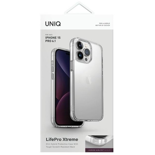Uniq LifePro Xtreme Magclick Charging case for iPhone 15 Pro - transparent 1