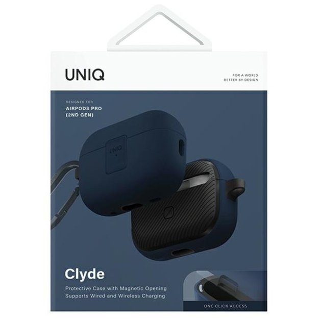 Uniq Clyde Lock Case for AirPods Pro 2 (2022/2023) - blue-dark gray 6