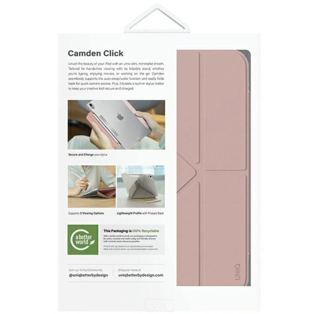 Uniq Camden Click case for iPad Air 11&quot  2024 - pink 10