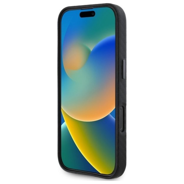 BMW Carbon Wrapped Metal iPhone 16 Pro Max Case - Black 4