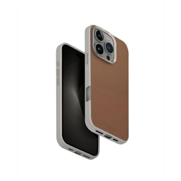 Uniq Lyden DS iPhone 16 Pro 6.3&quot  Magclick Charging Case Caramel/Caramel-Ivory