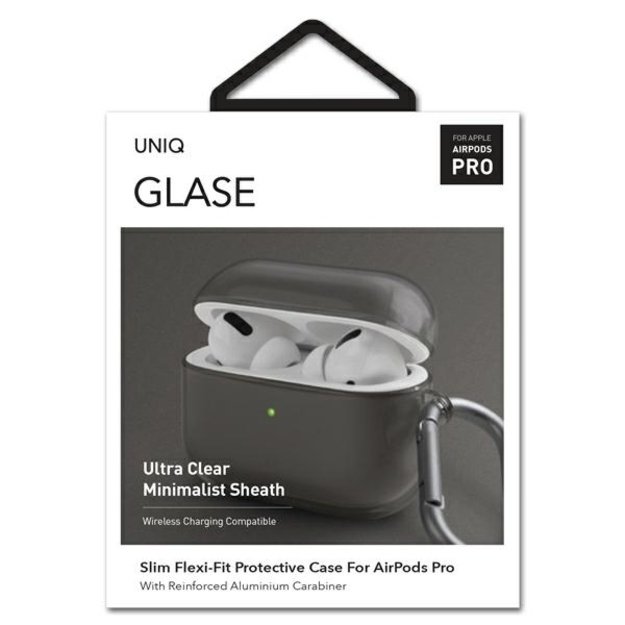 Uniq Glase AirPods Pro case smoked/smoke 7