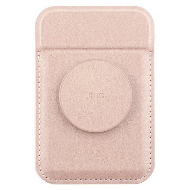 Uniq Flixa Magnetic Card Wallet with Stand Pink/Blush Pink MagSafe