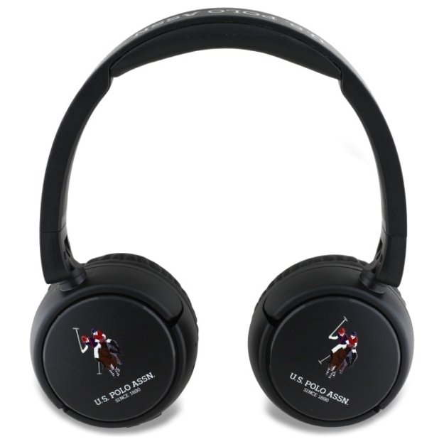 US Polo Bluetooth Headphones USHPV6PUNK Black/Black DH Color Logo 2