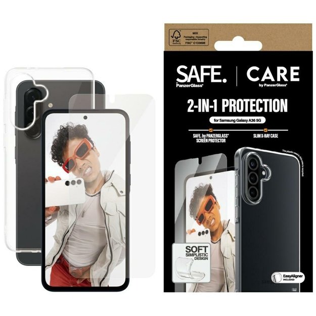 CARE by PanzerGlass Fashion 2in1 Case + Glass for Samsung Galaxy A36 5G