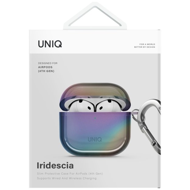 Uniq Iridescia AirPods 4 Hang Case - Holo Multicolor 3