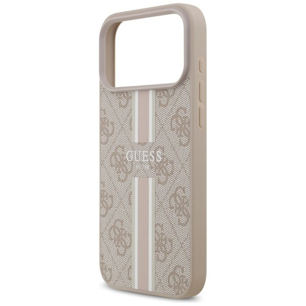 Guess 4G Printed Stripes MagSafe case for iPhone 17 Pro Max - pink 5
