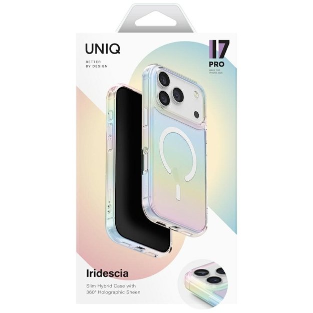 Uniq Iridescia Magclick Charging Case for iPhone 17 Pro - Multicolor 5