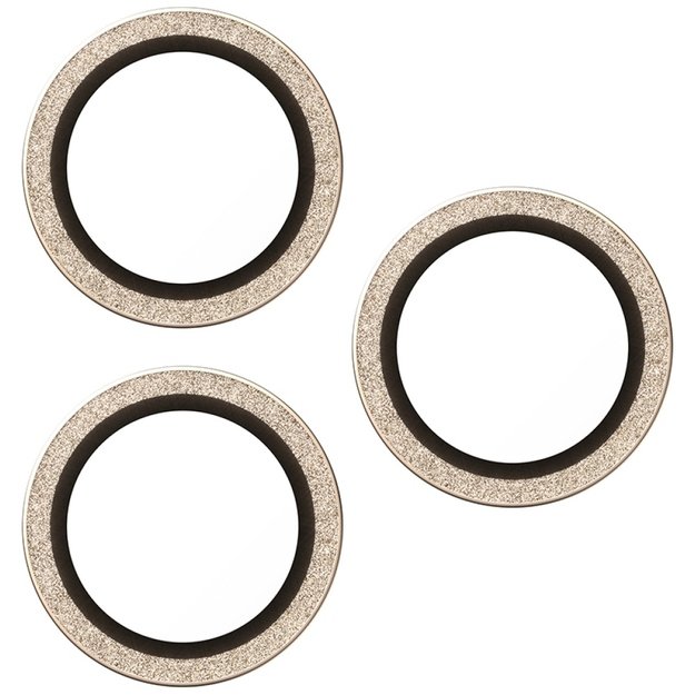 PanzerGlass Hoops Glitter Tempered Glass Lens Screen Protector for iPhone 17 Pro / 17 Pro Max / 16 Pro / 16 Pro Max - Gold 2