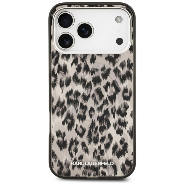 Karl Lagerfeld IML Leopard Pattern MagSafe Case for iPhone 17 Pro Max - Brown 2