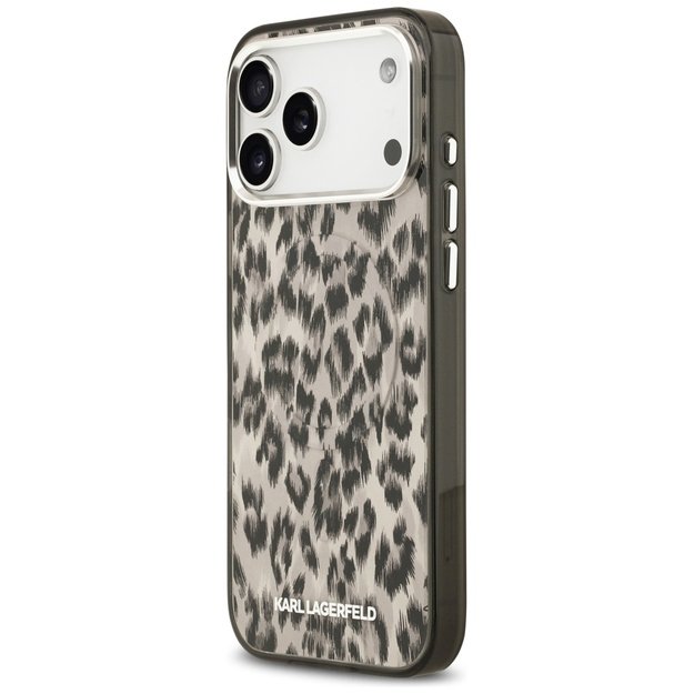 Karl Lagerfeld IML Leopard Pattern MagSafe Case for iPhone 17 Pro Max - Brown 1