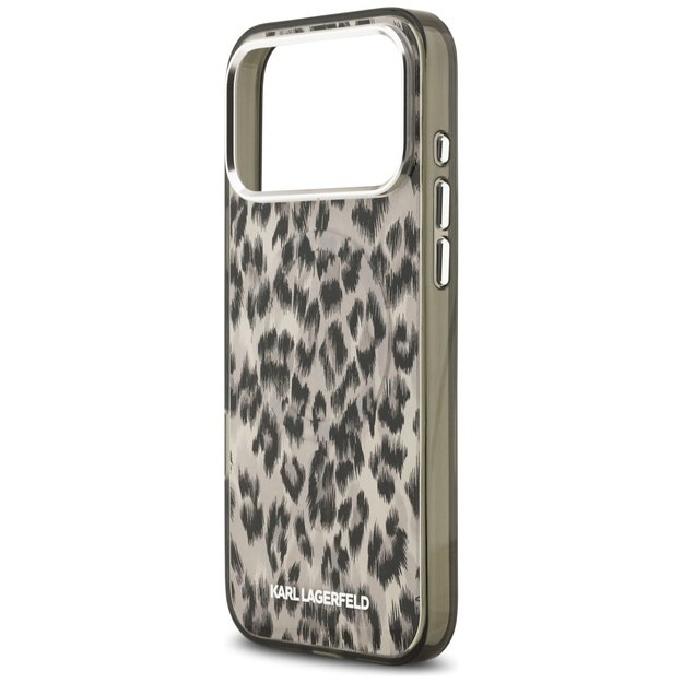 Karl Lagerfeld IML Leopard Pattern MagSafe Case for iPhone 17 Pro Max - Brown 5