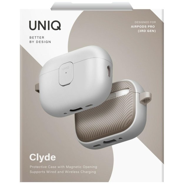 Uniq Clyde Case for AirPods Pro 3rd Gen - Gray-Beige 5