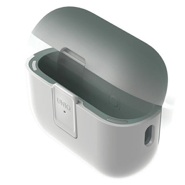 Uniq Clyde Lock Case AirPods Pro 2 - White and Green 1