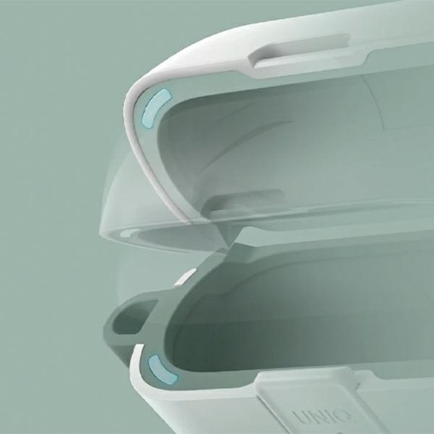 Uniq Clyde Lock Case AirPods Pro 2 - White and Green 5
