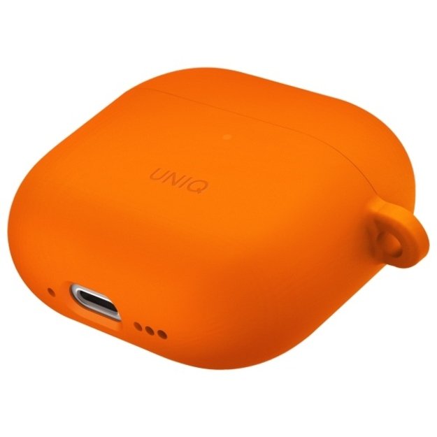Uniq Nexo AirPods 4 + Ear Hooks Silicone case - orange 3