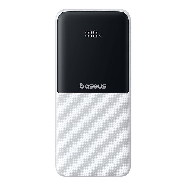 Powerbank Baseus Lipow 10000mAh 22,5W z dwoma wbudowanymi kablami (z kablem Baseus Simple USB-A - USB-C 3A 20cm) - biały 1