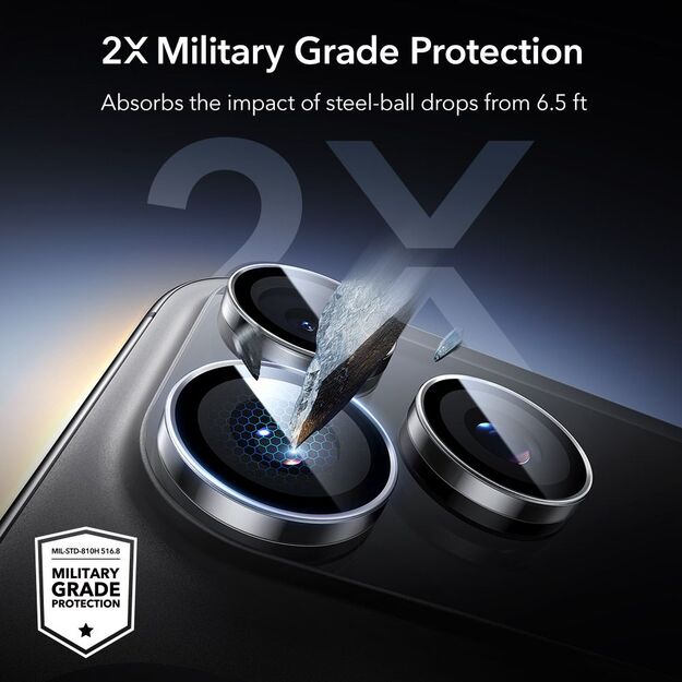 ESR Armorite Camera Protector for iPhone 14 Pro / Pro Max / 15 Pro / Pro Max / 16 Pro / Pro Max / 17 Pro / Pro Max - Clear 4