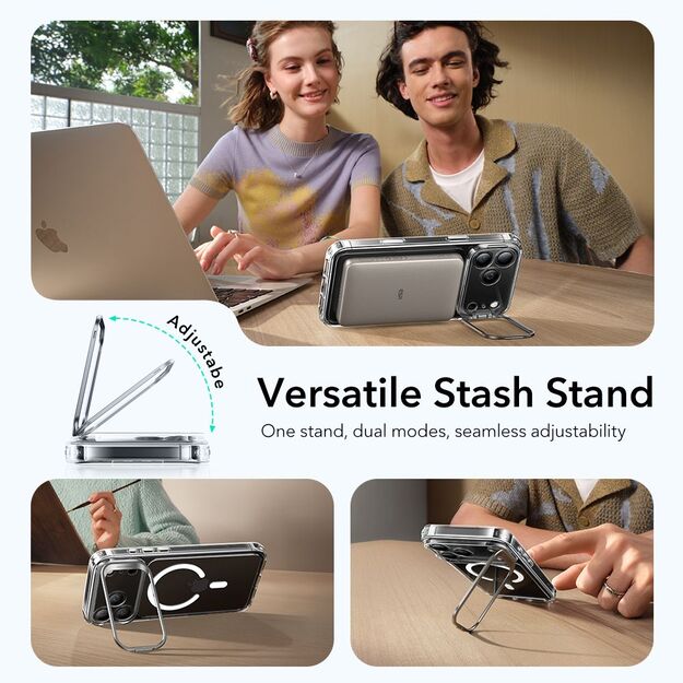 ESR Classic Hybrid Kickstand MagSafe Case for iPhone 17 Pro - Clear 6