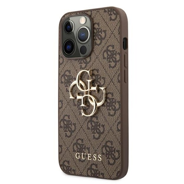 Guess GUHCP13L4GGMBR iPhone 13 Pro / 13 6.1&quot  brown/brown hardcase 4G Big Metal Logo 8