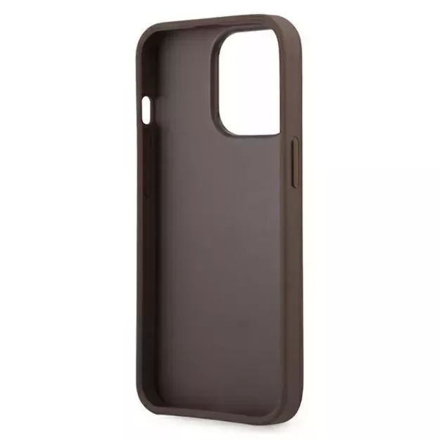 Guess GUHCP13L4GGMBR iPhone 13 Pro / 13 6.1&quot  brown/brown hardcase 4G Big Metal Logo 6