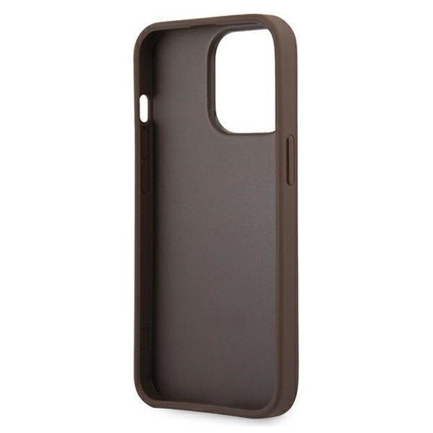 Guess GUHCP13L4GGMBR iPhone 13 Pro / 13 6.1&quot  brown/brown hardcase 4G Big Metal Logo 13