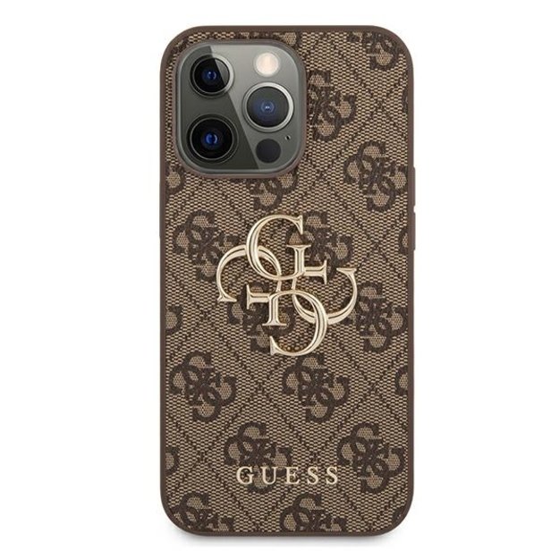 Guess GUHCP13L4GGMBR iPhone 13 Pro / 13 6.1&quot  brown/brown hardcase 4G Big Metal Logo 9