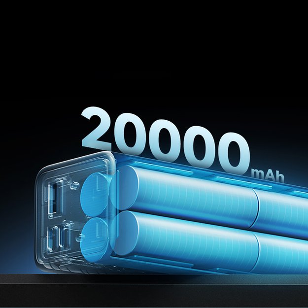 Powerbank Cuktech CUKP200XGLGR 100W 20000mAh 2 x USB-C 1 x USB-A - gray 8