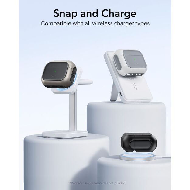 ESR Orbit HaloLock MagSafe Case for AirPods Pro 3 - Gray &amp  Black 5