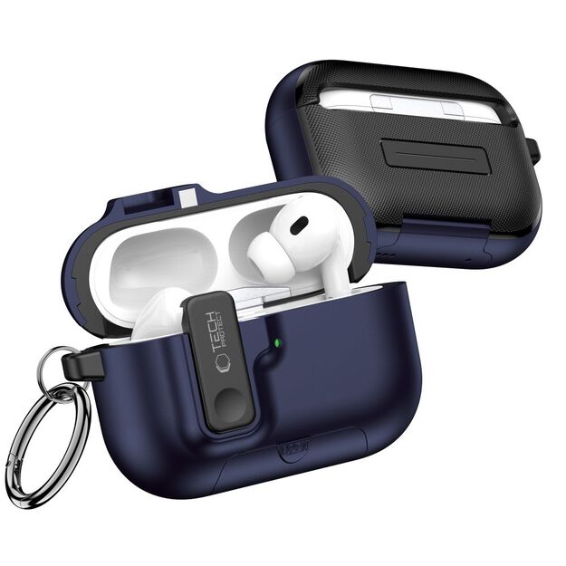 Tech-Protect Slim Hook Case for AirPods Pro 3 - Navy Blue 2